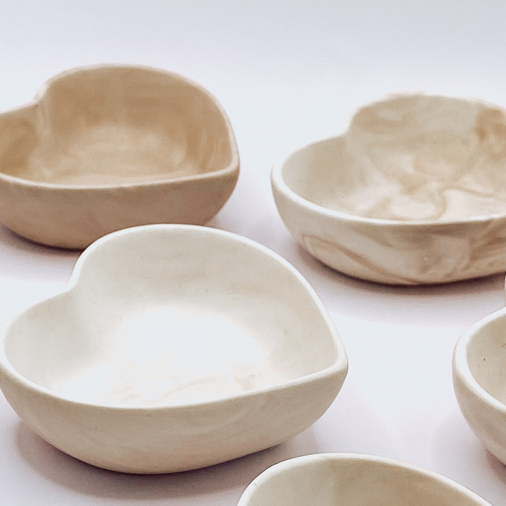 Marble Heart Trinket Dish