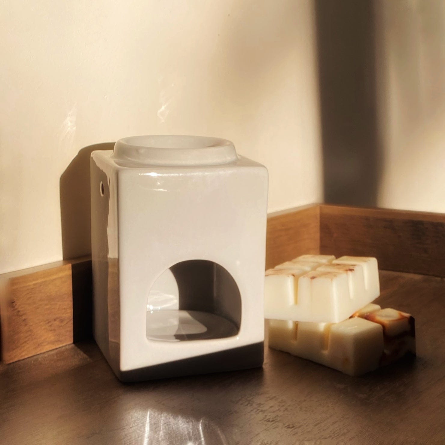 Square Ceramic Wax Burner - Wolf & Ivy