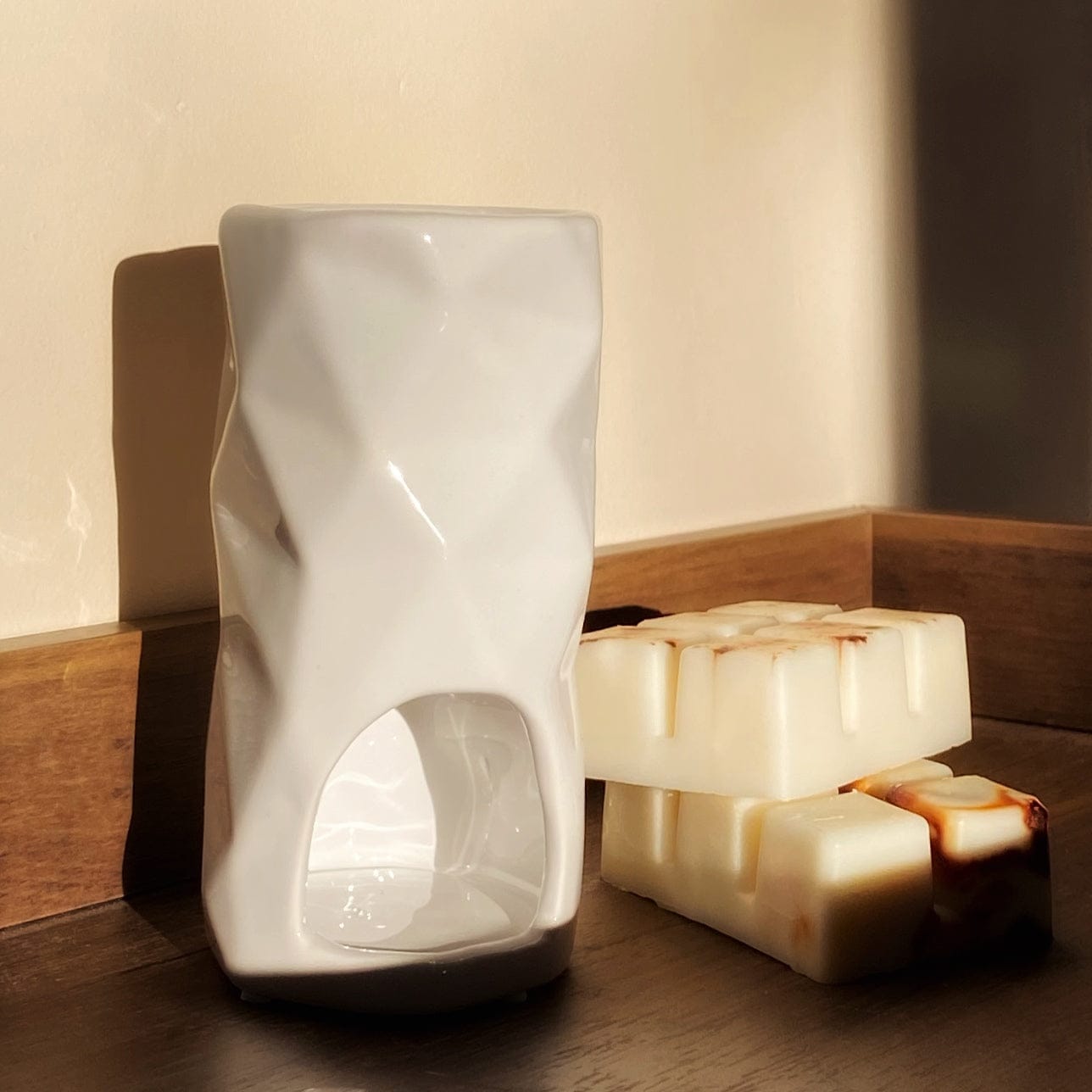 Geometric Ceramic Mini Wax Burner